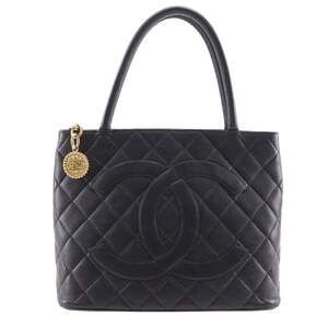 CHANEL Reissue Tote Bag, Coco Mark, Matelasse, A01804, Caviar Leather, Black,...